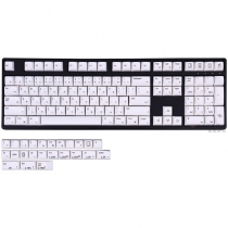 Brief White MAC 104+28 XDA profile Keycap Set PBT Dye-Subbed for Mechanical Gaming Keyboard Cherry MX Japanese